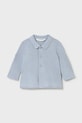 Mayoral Newborn koszula bawełniana niemowlęca bawełna niebieski 1103.1M.Newborn.PPY2