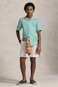 Polo Ralph Lauren koszula dziecięca lniana turkusowy 323964585501