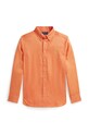 Polo Ralph Lauren koszula dziecięca lniana pomarańczowy 323967600005