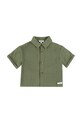 Donsje koszula z dodatkiem lnu dziecięca Brammie Shirt 4099500 zielony SS26