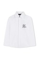 Detská bavlnená košeľa Karl Lagerfeld bavlna biela Z31080.86.108
