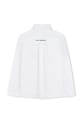 Detská bavlnená košeľa Karl Lagerfeld Z31080.86.108 biela SS26