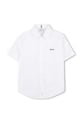 Παιδικό βαμβακερό πουκάμισο BOSS casual λευκό J53160.102.108