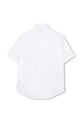Dětská bavlněná košile BOSS J53160.162.174 bílá SS26