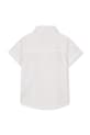 Bombažna srajca za dojenčka BOSS J53161.86.94 bela SS26