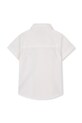 Bombažna srajca za dojenčka BOSS J53161.74.81 bela SS26