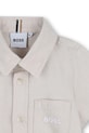 Dječaci Košulja s dodatkom lana za bebe BOSS J52843.86.94 bež