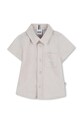 Košulja s dodatkom lana za bebe BOSS večernje bež J52843.74.81