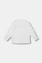 United Colors of Benetton πουκάμισο παιδικό με λινό 55WQGQ034.P.Stagionale λευκό SS26