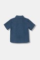 United Colors of Benetton košulja za djecu od pamuka 5V7JGQ037.P.Stagionale mornarsko plava SS26