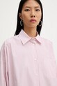 Weekend Max Mara koszula bawełniana AUREO różowy 2615111031600