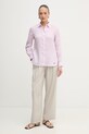 Weekend Max Mara koszula damska lniana WERNER 2615111072600 różowy SS26