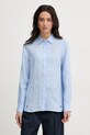 Weekend Max Mara koszula damska lniana WERNER niebieski 2615111072600