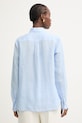 Oblečení Weekend Max Mara košile dámská lněná WERNER 2615111072600 modrá
