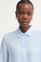 Weekend Max Mara košile dámská lněná WERNER modrá 2615111072600