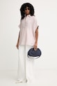 Weekend Max Mara πουκάμισο γυναικείο λινό VERVE 2615111122600 ροζ SS26