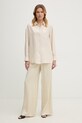 Weekend Max Mara koszula damska jedwabna EBBRI 2615191012600 beżowy SS26