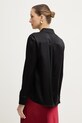 Odzież MM by Max Mara koszula z dodatkiem jedwabiu QUARTO 2616111047600 czarny
