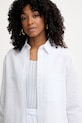 MM by Max Mara koszula damska z dodatkiem lnu ULULO biały 2616111018600