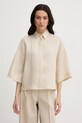 MM by Max Mara koszula damska lniana RITO beżowy 2616111038600