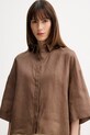 MM by Max Mara koszula damska lniana RITO brązowy 2616111038600
