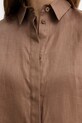 MM by Max Mara koszula damska lniana RITO 2616111038600 brązowy