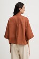 Odzież MM by Max Mara koszula damska lniana RITO 2616111038600 brązowy