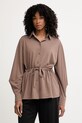 MM by Max Mara Cămașă de damă cu modal PASSO maro 2616951048600