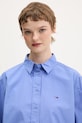 Βαμβακερό πουκάμισο Tommy Jeans μπλε DW0DW22078