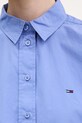 Tommy Jeans koszula bawełniana DW0DW22078 fioletowy