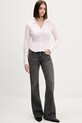 Tommy Jeans koszula DW0DW22604 różowy SS26