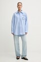 Stine Goya koszula bawełniana SG.PS26.T138.2464 niebieski SS26