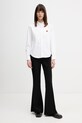 Kenzo koszula bawełniana FG52CH2859LO biały SS26
