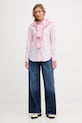 Tommy Hilfiger camicia in cotone WW0WW49386 rosa SS26