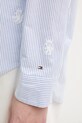 Βαμβακερό πουκάμισο Tommy Hilfiger WW0WW49386 μπλε