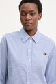 Памучна риза Karl Lagerfeld IKON син B1W11020