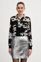 Dkny koszula klasyczny czarny P4RA6FXZ