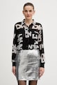 Риза Dkny свободна черен P4RA6FXZ