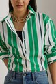 Lauren Ralph Lauren koszula bawełniana zielony 200P03666