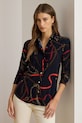 Lauren Ralph Lauren koszula wzorzyste granatowy 200P03716