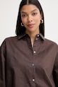 Pinko košeľa dámska ľanová hnedá 106766.A374