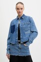 Τζιν πουκάμισο Karl Lagerfeld Jeans μακρύ μπλε B1W11021