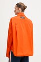 Odzież Patrizia Pepe koszula bawełniana 8C0831.A391 pomarańczowy