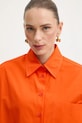Patrizia Pepe koszula bawełniana pomarańczowy 8C0831.A391