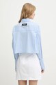 Odzież Patrizia Pepe koszula 8C0856.A544 niebieski