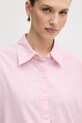 Barbour koszula z dodatkiem bawełny Rosie różowy LSH1721