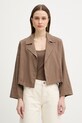 Marella marynarka z domieszką lnu MLMPALCHI tkanina brązowy 2613041015200