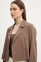 Marella marynarka z domieszką lnu MLMPALCHI brązowy 2613041015200