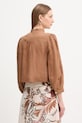 Oblečenie Ľanová košeľa Marella CALIBRI 2613041184200 hnedá