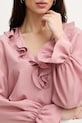 Marella bluzka jedwabna GAZZA 2613111014200 różowy